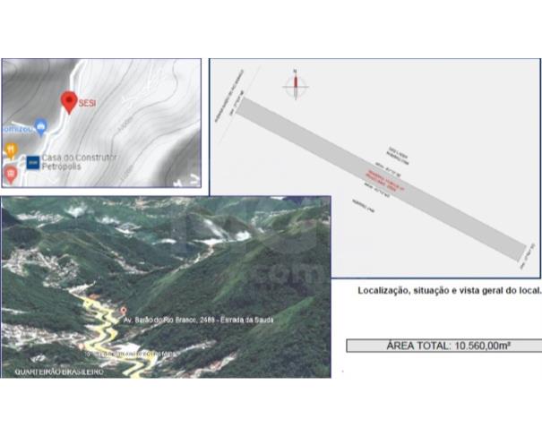 Foto de PETRÓPOLIS/RJ - Terreno com 10.560m² localizado na Avenida Barão do Rio Branco