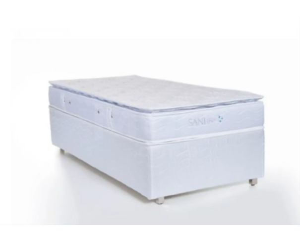 Foto de ITAÚNA/MG - COLCHÃO SANI NEW D45 (ESPUMA) SUEDE BRANCO 88X188X22 CM PA6608