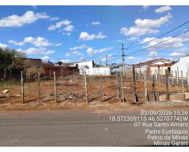 Foto de PATOS DE MINAS/MG - Lote 02 da Quadra B, com área de 510,36 m², localizado na Bairro Padre Eustáquio