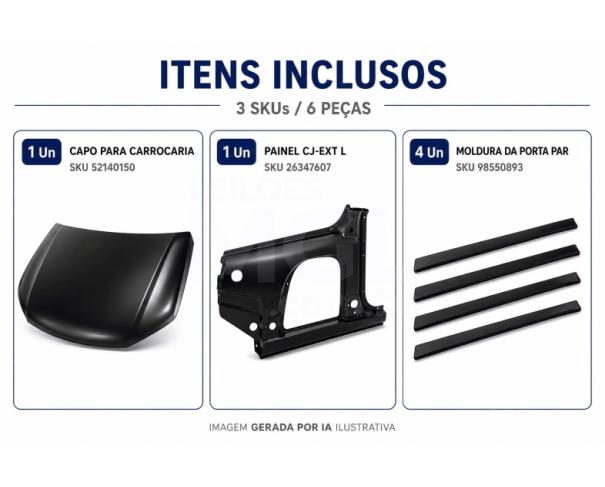 Foto de Juiz de Fora/MG - Acabamento, plastico e lataria - 3 SKUs / 6 pecas - PA00155