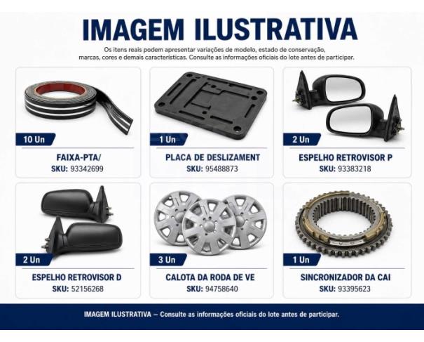 Foto de Juiz de Fora/MG - Diversos automotivos - 6 SKUs / 19 pecas - PA00310