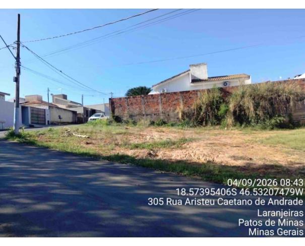 Foto de PATOS DE MINAS/MG - Lote urbano com área de 328,13 m², localizado no bairro Cerrado e Padre Eustáquio 