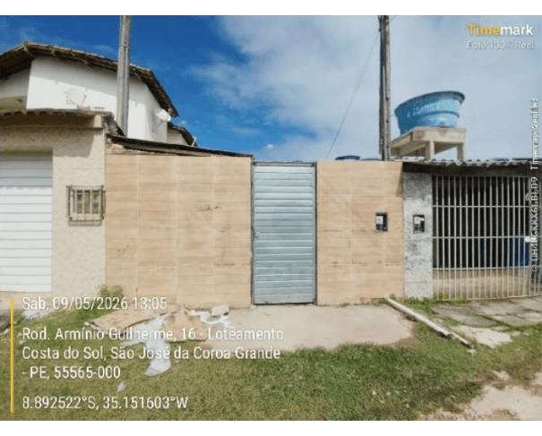 Foto de SÃO JOSE DA COROA GRANDE/PE — Casa com 66,12m², 2 quartos (F8444404444114)