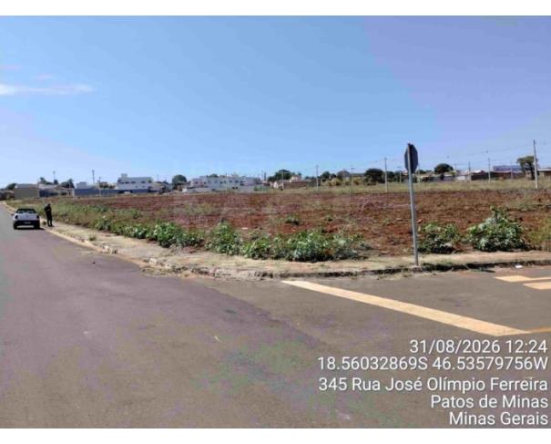 Foto de PATOS DE MINAS/MG - Lote urbano com área de 6.004,77 m², localizado na Rua José Olímpio Ferreira, bairro Residencial Sorriso 