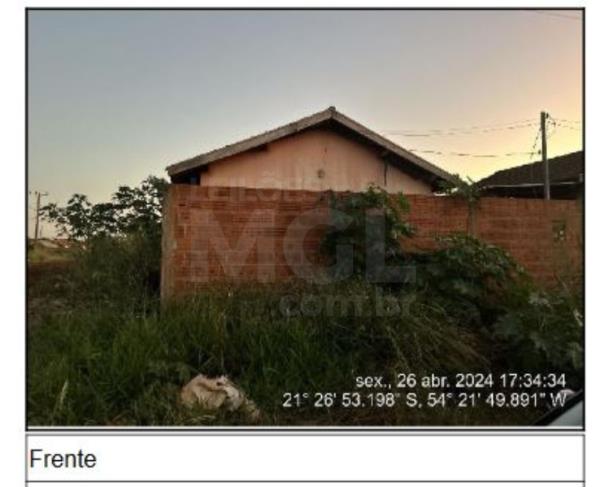 Foto de NOVA ALVORADA DO SUL/MS — Casa com 2 quartos e 1 Vaga na Garagem no Bairro 