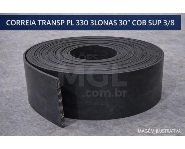 Foto de ITATIAIUÇU MG - 02 CORREIA TRANSP PL 330 3LONAS 30" COB SUP 3/8" COB INF: 1/8" 10M REF.: BORPAC 321015943 AL01-