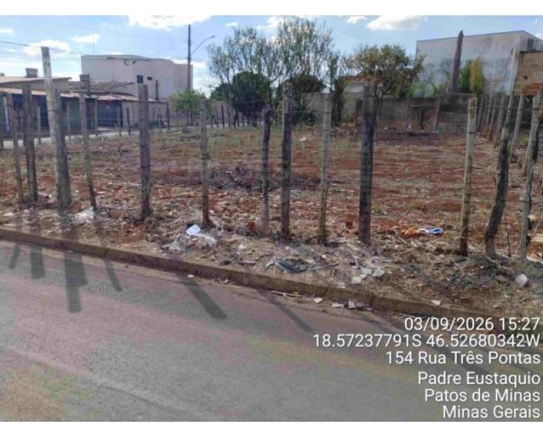 Foto de PATOS DE MINAS/MG - Lote 02 da Quadra B, com área de 510,36 m², localizado na Bairro Padre Eustáquio