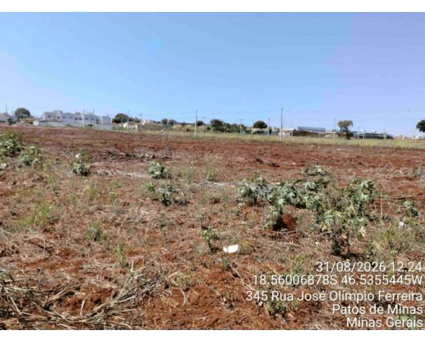Foto de PATOS DE MINAS/MG - Lote urbano com área de 6.004,77 m², localizado na Rua José Olímpio Ferreira, bairro Residencial Sorriso 