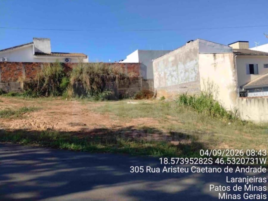 Imagem do imóvel PATOS DE MINAS/MG - Lote urbano com área de 328,13 m², localizado no bairro Cerrado e Padre Eustáquio PREFEITURA MUNICIPAL DE PATOS DE MINAS/MG