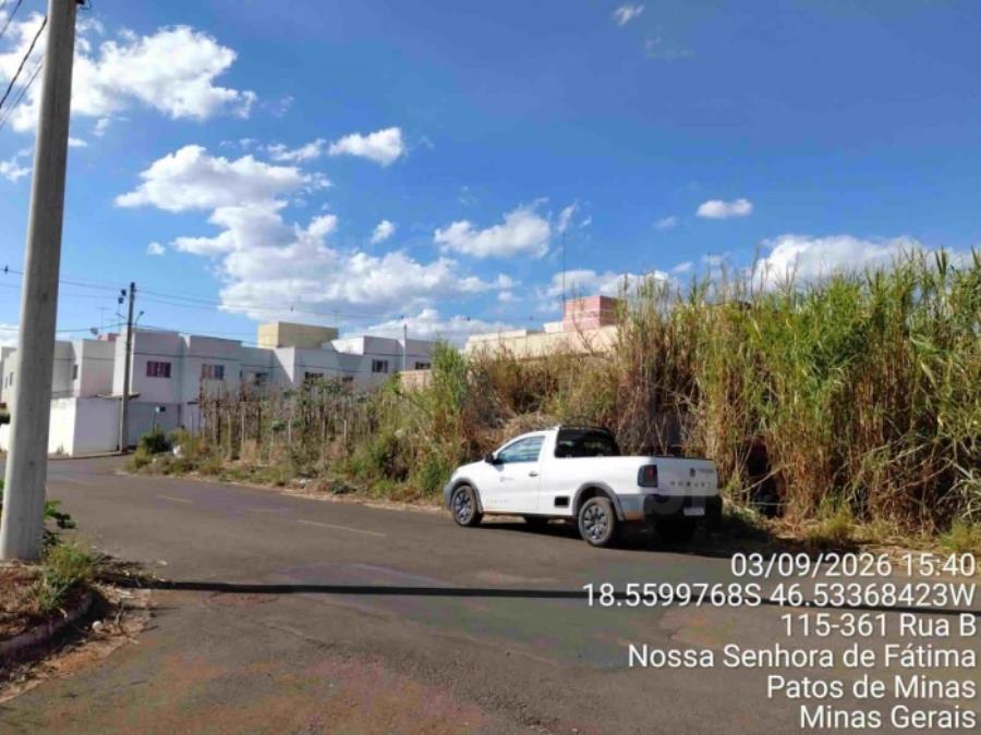 Imagem do imóvel PATOS DE MINAS/MG - Lote urbano com área de 3.039,76 m², localizado no bairro Nossa Senhora de Fatima PREFEITURA MUNICIPAL DE PATOS DE MINAS/MG