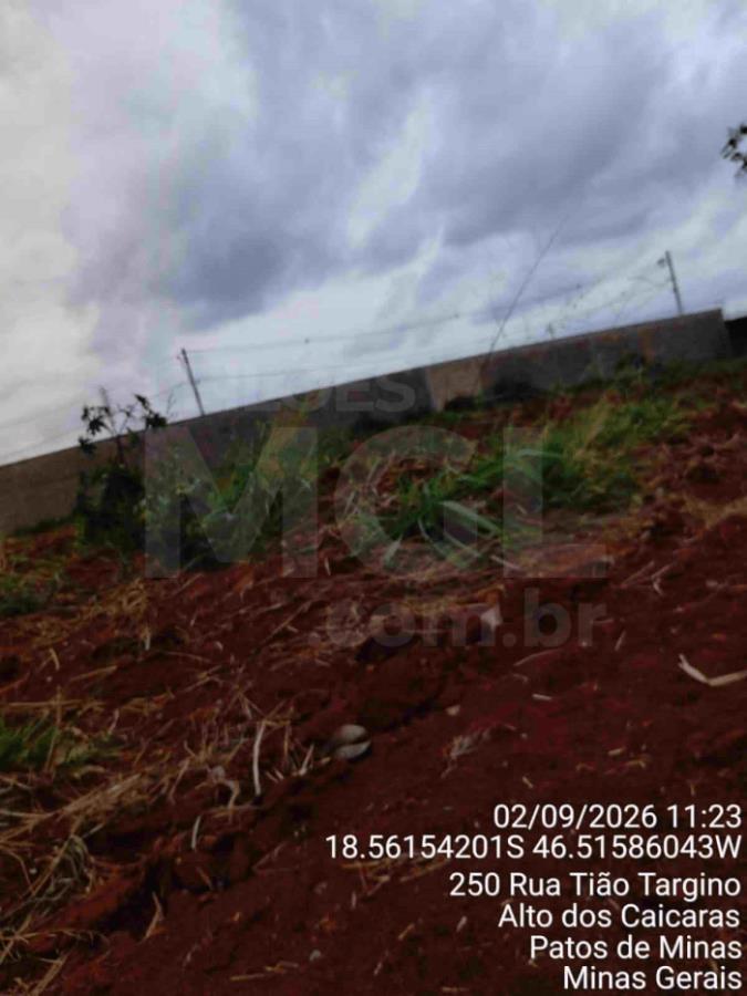 Imagem do imóvel PATOS DE MINAS/MG - Lote urbano com área de 3.129,60 m², localizado na Rua Tião Targino, bairro Alto dos Caiçaras PREFEITURA MUNICIPAL DE PATOS DE MINAS/MG