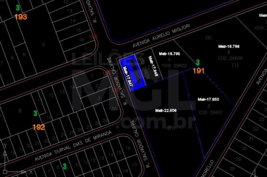 JABOTICABAL/SP - Terreno de 432m² no loteamento Jardim Santa Rosa PREFEITURA MUNICIPAL DE JABOTICABAL/SP, localizado em Jaboticabal - SP, bairro Jardim Santa Rosa