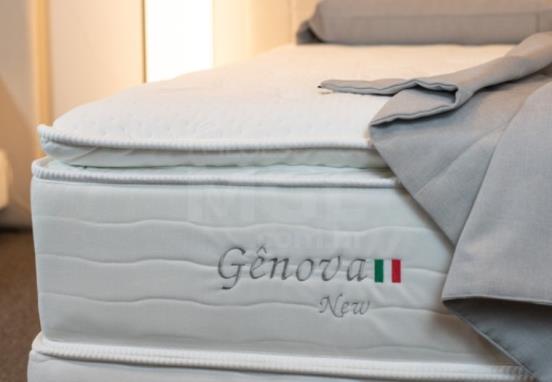 ITAÚNA/MG - COLCHÃO GÊNOVA NEW POCKET SUED BRANCO 158X198X34CM - MA11208