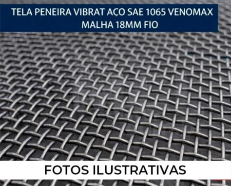 ITATIAIUÇU MG - 09 TELA PENEIRA VIBRAT ACO SAE 1065 VENOMAX MALHA 18MM FIO 6,35X7,94MM 1470X1980MM REF.: LANTEX 8836