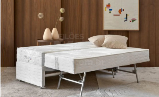 ITAÚNA/MG - BIBOX PLUS MOLAS POCKET SUEDE BRANCO 108X188X40 PA6701