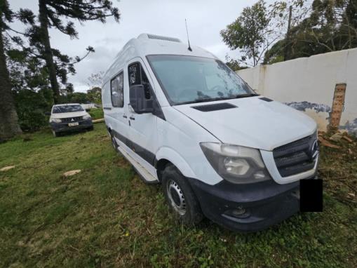 CASTRO/PR - Caminhão Mercedes Benz 415 Eurolaf Ambulância, 2017/2018, DIESEL