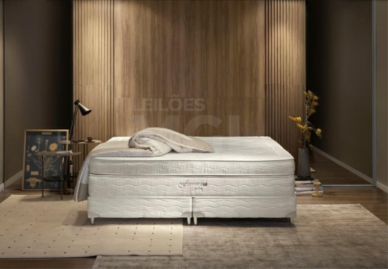 ITAÚNA/MG - COLCHÃO FERRARA MOLA POCKET SUED BRANCO 193X203X34 CM -MA11527